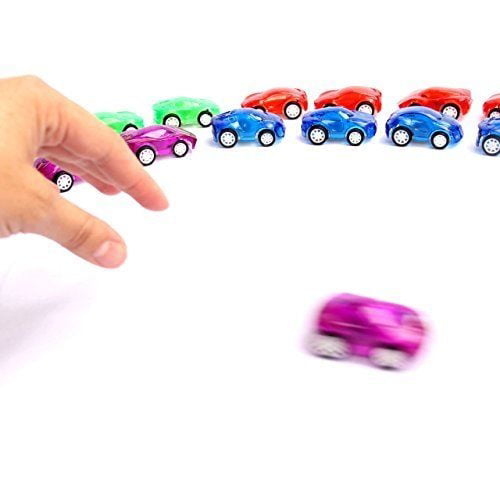 Assorted Car Colors Perfect Easter Egg Filler Dazzling Toys 2 Pull Back and Let Go Racer Cars Pack of 24 Cars 