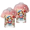 thumbnail image 3 of Happy Valentine’s Day Adorable Beagle Puppy Holding Heart Balloon Hawaiian Shirt Breathable Summer Unisex Merch Beagles Dog Lover Gifts Idea - 00030, 3 of 6