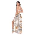 thumbnail image 3 of FORMRS Womens Long Sarong Beach Wrap Semi-Sheer Bikini Skirt Bathing Swimsuit Cover Up, Forest Pattern, 3 of 7