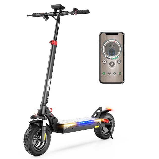 Scooter eléctrico iScooter iX3, neumáticos todoterreno de 10 pulgadas, scooter eléctrico con motor de 800 W, alcance de hasta 25 millas, velocidad máxima 24 MPH, altura del manillar ajustable, scooter
