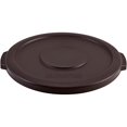 thumbnail image 2 of Global Industrial Plastic Trash Can Lid 10 Gallon Brown, 2 of 3