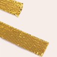 thumbnail image 6 of HXWCHs Elegant Handmade Metallic Sequin Aluminum Mesh Scarf Tie for Women Stylish Versatile Fashion AccessoryOne Size Yellow, 6 of 6