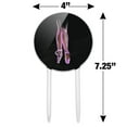 thumbnail image 2 of Acrylic Ballet Slippers Pink Black Ballerina Dance Dancing Cake Topper Party Decoration for Wedding Anniversary Birthday Graduation, 2 of 6