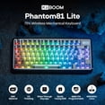 thumbnail image 2 of Teclado mecánico KiiBoom Phantom81 Lite 75% Gasket Black, 2 of 7