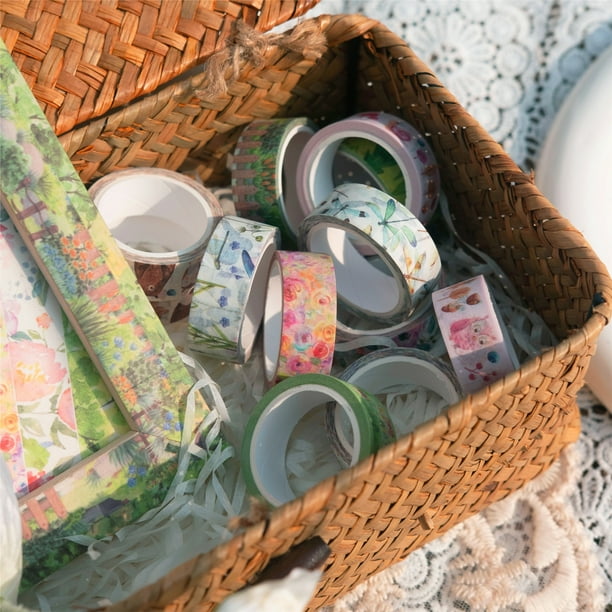 Set 10 Washi Tape Primavera - Nastri Decorativi Per Journaling, Scrapbooking, 15mm X 5m - Foto 8