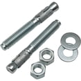 thumbnail image 1 of 2 Pack 1/2" x 3-3/4" Zinc Plated Wedge Anchors, 1 of 2