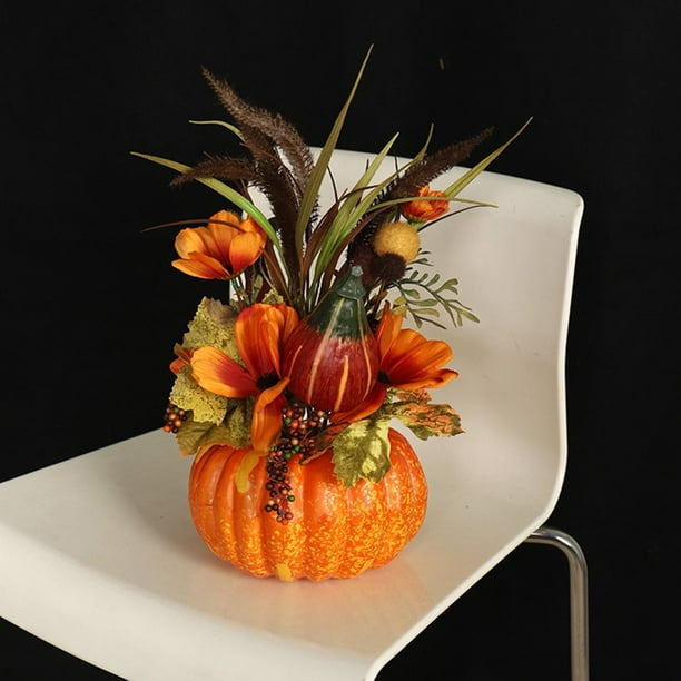 APEX Lot De 7 Citrouilles Artificielles Blanches, Décoration D'automne