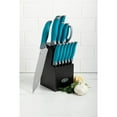 thumbnail image 4 of Oster Lindbergh 14 Piece Cutlery Set in Teal, 4 of 4