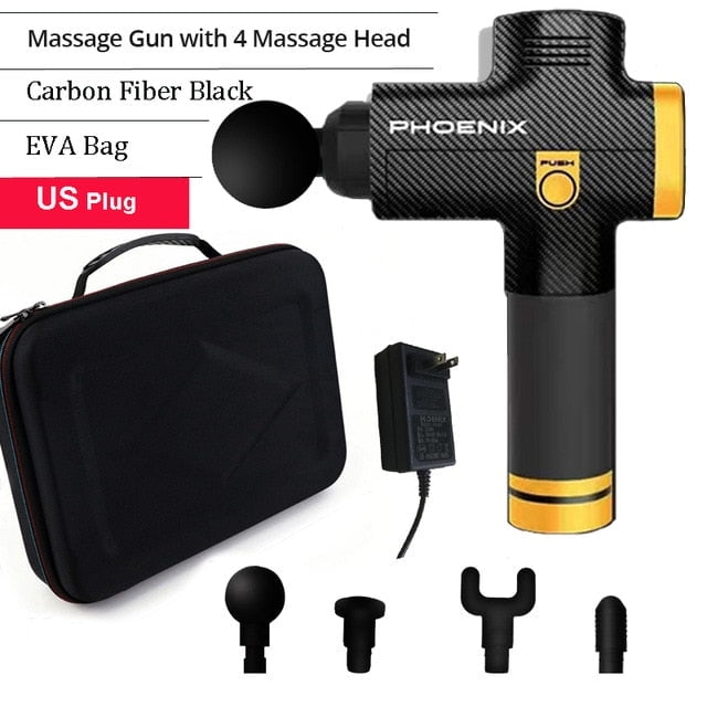 Phoenix Muscle Stimulator Massage Gun Vibrating Deep Therapy Relaxation Fascia Fitness Exercise Pain Relief Electric Massager Walmart