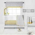 thumbnail image 3 of Bacati - Dots/Stripes Grey/Yellow Musical Baby Crib Mobile, 3 of 8