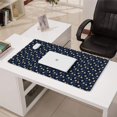 thumbnail image 3 of Long Mouse Pads for Desk,Dark Blue Christmas Gingerbread Pattern Desk Mats on Top Of Desks, Desk Mouse Pad Extra Large with 3mm Non-Slip Base and Stitched Edge for Gaming,Office,Work,Home 31.5x15.7in, 3 of 5
