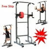 Dipping Station Dip Stand Pull Push Up Bar Fitness Exercise Workout Gym Power Tower 500lbs