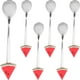 thumbnail image 2 of KAKOWELY 6 cucharas de acero inoxidable, adorables cucharas con forma de sandía, cucharas de postre y encantadoras cucharas para helado., 2 of 4