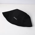 thumbnail image 3 of Casual Style Simple Pure Color Caps Autumn Winter Sun Protection Embroidered Letter Panama Hat Female Hats Women Bucket Hat Sun Hat Basin Hat BLACK, 3 of 8