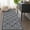 TRC3207 Blue, variant on Yesfashion Carpets Area Rugs Washable 100% Polypropylene Turkish Outdoor Flat Weave Rug Terrace-Geometric-Gray TRC3203 Black 4*5'3"