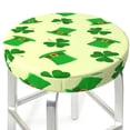 thumbnail image 3 of Goofa St. Patrick's Day Printed Stool Covers Round, Waterproof Round Bar Stool Covers Anti-Slip Round Bar Stool Seat Cover with Elastic Bands Durable -14 inch, 3 of 7