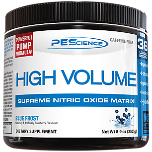 High Volume Supreme Nitric Oxide Matrix CaffeineFree PreWorkout  Blue Frost (8.9 oz / 18 Servings)