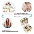 thumbnail image 4 of Dragonfly Square Jewelry Box Organizer Display Case Necklace Bracelet Earring Holder Travel Portable Decorative Stand Storage Box for Rings Earrings Necklaces Bracelets - Girls Women Gift, 4 of 6
