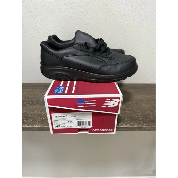 New Balance Walking MK706BK2 Size 9 EEEE Postman Shoes Sneakers Made in USA