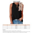 thumbnail image 3 of Camiseta sin mangas para mujer, hebilla frontal, cuello en V, ajuste holgado, chaleco sin mangas de verano para uso diario, negro, 2XL, 3 of 3