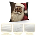 thumbnail image 4 of Nawypu  Merry Christmas Black Santa Claus Girl Throw Pillow Cover  African American Holiday Throw Pillow Case Decorative Cushion Cover Indoor Sofa Couch Xmas Decor, 4 of 5