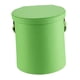 thumbnail image 4 of Papelera de cuero sintético para coche con tapa, 1,5 L, portátil, elegante y multifuncional. Verde, 4 of 9