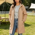 thumbnail image 6 of QQZ Long Tunic Oversized Hooded Zip Up Cardigan For Women, Long Sleeve Wind Resistant Cardigan Sweaters For Women, Lightweight Fall Outfits For Travel Business Casual Outdoor Daily Wear, 6 of 8