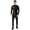 Black, variant on Men's Wet Look Long Sleeves Catsuit Bodysuits Zipper Full Body Jumpsuit Clubwear Black 3XL