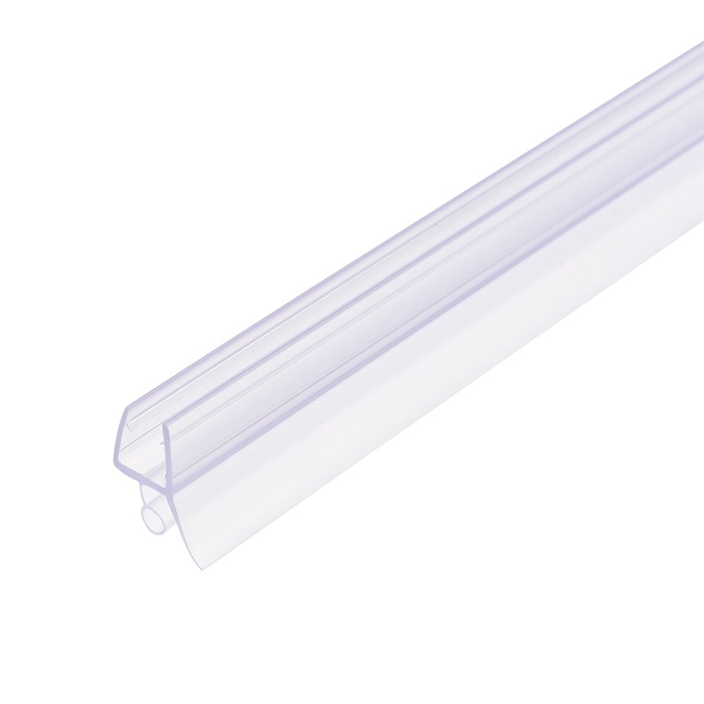 Frameless Glass Shower Door Sweep Door Bottom Side Seal Strip w Drip