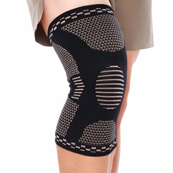 XIRQI Copper Knee Brace-Copper Knee Sleeve Compression for Sports,Workout,Arthritis Pain Relief and Support-Single