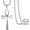Silver: 1.77 '' * 0.98 ", variant on 16 to 24 Inches Rolo Chain Ancient Ankh Cross Pendant Necklace for Men Women 316L Stainless Steel with Large And Medium Sizes