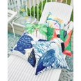 thumbnail image 2 of C&F Home Almohada azul y blanca con diseño de garza, diseño costero, playa tropical, vida marina, impresa, para interiores y exteriores, decoración de patio, 18.0 x 18.0 in, color azul, 2 of 5