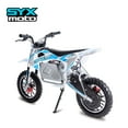 thumbnail image 3 of SYX MOTO KBE 500W 36V Electric Beginner Kids Mini Dirt Bike, Blue/Grey, 3 of 10