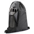 thumbnail image 3 of Gym Bag Drawstring Backpack with Headphone Jack Waterproof Drawstring Bucket Bag Lightweight Bag for Adults Teens, 3 of 8