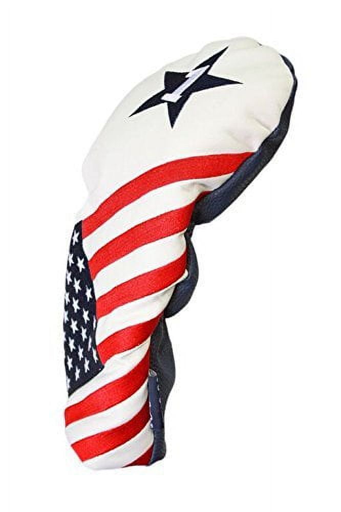 USA 1 3 X Golf Headcover Patriot Vintage Retro Patriotic Driver Fairway Wood Head Cover
