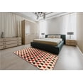 thumbnail image 5 of Ahgly Company Machine Washable Indoor Square Transitional Deep Peach Orange Area Rugs, 3' Square, 5 of 7