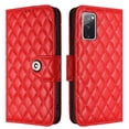 thumbnail image 7 of Elegant PU Leather Wallet Case for Samsung Galaxy S20 FE with Wrist Strap, Women Girls Shockproof Kickstand Magnetic Closure Card Slots Rugged Phone Case Cover for Samsung Galaxy S20 FE, Red, 7 of 7