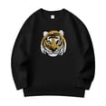 thumbnail image 4 of VNKIDY Boys Sweatshirts Kids Sequin Cartoon Graphic Pullover Long Sleeve Crewneck Loose Fit Athletic Top For Casual Daily Outdoor Activities Leisure Top Black 8-9 Years, 4 of 4