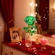 thumbnail image 5 of Adorno De Rosa De Cristal 1Pcs Crystal Rose Ornament Glass in Green for Valentine's Day Wedding Birthday Gift Keepsake 9.45x2.76" JASKFLY, 5 of 8