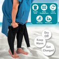 thumbnail image 4 of Toalla SUN CUBE, poncho de surf, cambiador, 112 cm, bolsillo con capucha, 4 of 7