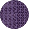 thumbnail image 1 of Ahgly Company Machine Washable Indoor Round Transitional Dark Purple Area Rugs, 7' Round, 1 of 7