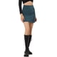 thumbnail image 4 of Falda de mujer INSPIRE CHIC de pana, de cintura alta, con botones decorativos, falda corta en forma de A, talla XS, azul polvo, 4 of 6