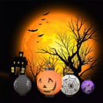 thumbnail image 1 of Linterna de papel con forma de calabaza para Halloween, decoración para el hogar , Suministros para decoración de linternas de papel para Halloween, Linterna de papel con forma, 1 of 5