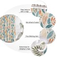 thumbnail image 3 of Tropical Plants Bathroom Shower Curtains with 12 Hooks Polyester Waterproof Shower Curtain for Stalls and Bathtubs Retro Rustic Summer Jungle Palm Leaves Decorative Bathroom Curtain 72x96 Inches, 3 of 9
