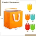 thumbnail image 4 of 50 bolsas aisladas para llevar, 9,5 x 9,3 x 5,8 pulgadas, bolsa de entrega portátil autoadhesiva, bolsa de transporte térmica con aislamiento térmico de 5 colores para café, bolsa de almacenamiento de, 4 of 5