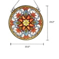 thumbnail image 3 of RADIANCE Goods Victorian Tiffany-Glass Window Panel 24" Wide, 3 of 3