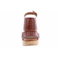 thumbnail image 6 of Jellypop Freya Cognac Wedge Sandal Beige in Size 9, 6 of 6