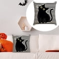 thumbnail image 1 of Pillow Case Clearance Halloween Pillow Case 18X18 White Stripes For Holiday Farm Sofa Sofa Decoration Cushion Case (Does Not Include Pillow Core), Home Textile Pillow Case, 1 of 4