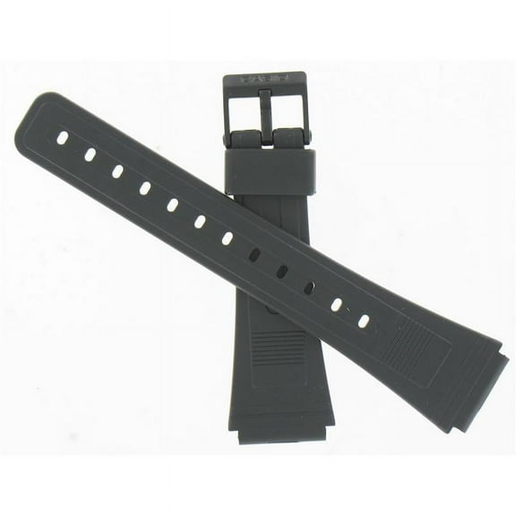 Casio Watchband 23.5/19mm Black Part#71607373