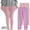 Pink, variant on Odeerbi 3-12 Years Kids Girls 2 PCS Leggings Stretchy Tights Lycra Compression Pants Comfortable Softness Breathable Pantyhose